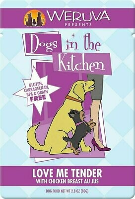 Weruva Dogs in the Kitchen Love Me Tender with Chicken Breast Au Jus Grain-Free Wet Dog Food - 2.8 oz.