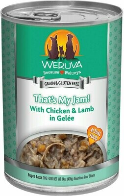 Weruva Dog Classic That&#39;s My Jam! With Chicken &amp; Lamb in Gelee Grain-Free Wet Dog Food - 14 oz.