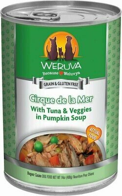 Weruva Dog Classic Cirque De La Mer with Tuna &amp; Veggies in Pumpkin Soup Grain-Free Wet Dog Food - 5.5 oz.