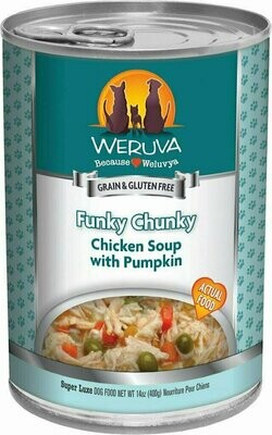 Weruva Dog Classic Funky Chunky Chicken Soup with Pumpkin Grain-Free Wet Dog Food - 5.5 oz.