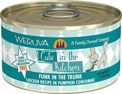 Weruva Cats in the Kitchen Funk In The Trunk Chicken in Pumpkin Consomme Grain-Free Wet Cat Food - 3.2 oz.