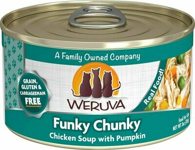 Weruva Cat Classic Funky Chunky Chicken Soup with Pumpkin Grain-Free Wet Cat Food - 3 oz.