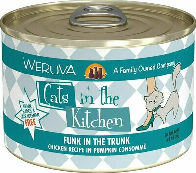 Weruva Cats in the Kitchen Funk In The Trunk Chicken in Pumpkin Consomme Grain-Free Wet Cat Food - 6 oz.