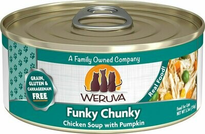 Weruva Cat Classic Funky Chunky Chicken Soup with Pumpkin Grain-Free Wet Cat Food - 5.5 oz.