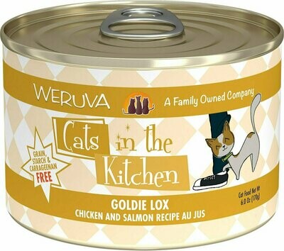 Weruva Cats in the Kitchen Goldie Lox Chicken &amp; Salmon Au Jus Grain-Free Wet Cat Food - 6 oz.