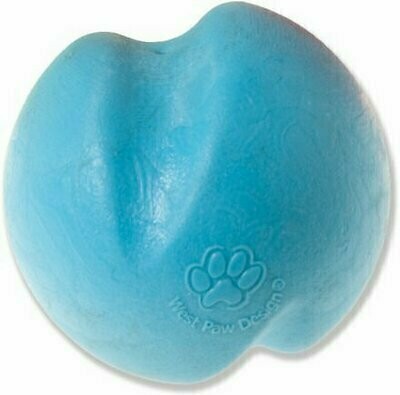 West Paw Zogoflex Jive Dog Toy - Aqua Blue - X-Small