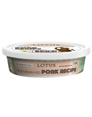 Lotus Vegetarian Fed Pork Recipe Raw Cat Food - 3.5 oz.