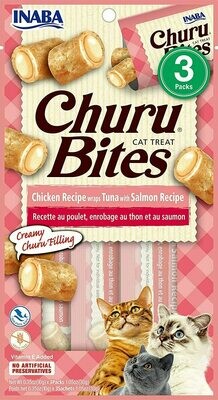 Inaba Churu Bites Chicken Wrapped Tuna &amp; Salmon Grain-Free Cat Treats - 3 Pack