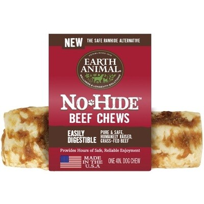 Earth Animal No-Hide Beef Chew Dog Treat - 4&quot;