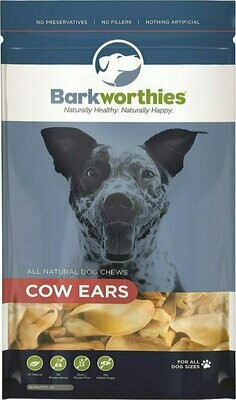 Barkworthies Cow Ears Dog Treats - 10 Pack