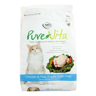 PureVita Grain-Free Chicken &amp; Peas Entree Dry Cat Food - 6.6 Pound