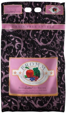 Fromm Four Star Grain Free Beef Livattini Veg Dry Cat Food - 4 Pound
