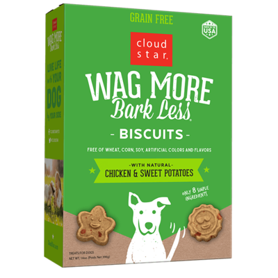 Cloud Star Chicken Grain Free and Sweet Patatoes Biscuits Dog Treats 14 oz.