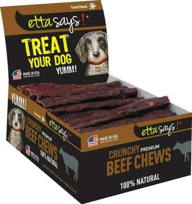 Etta Says! Crunchy Beef Chews Dog Treats - 36 Items