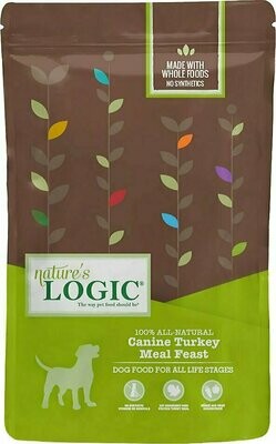 Nature&#39;s Logic Canine Turkey Meal Feast Dry Dog Food - 13 Pound Bag