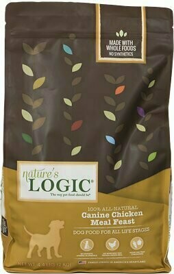 Nature&#39;s Logic Canine Chicken Meal Feast Dry Dog Food - 4.4 Pound Bag