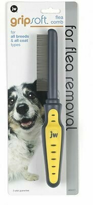 JW Pet Gripsoft Flea Comb for Cats