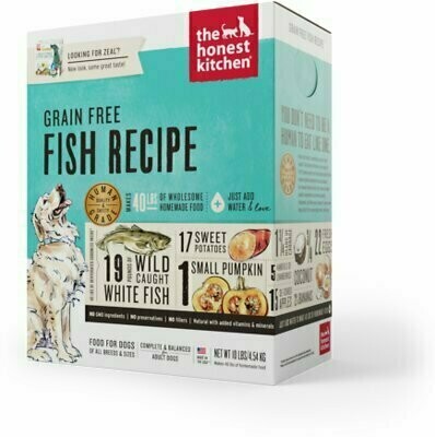 The Honest Kitchen Grain-Free Fish Recipe Dehydrated Dog Food - 10 Pound Box