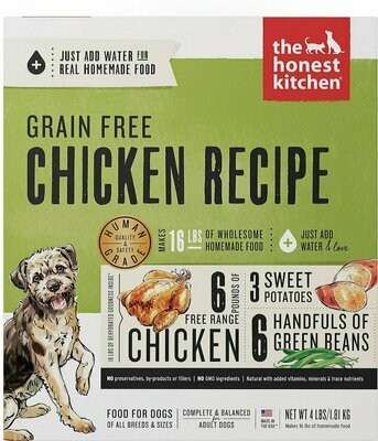 The Honest Kitchen Grain Free Chicken Dehydrated Dog Food, 4 Pound