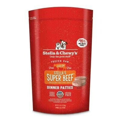 Stella &amp; Chewy&#39;s Stella&#39;s Super Beef 8 oz. Dinner Patties Grain-Free Raw Frozen Dog Food - 6 Pound