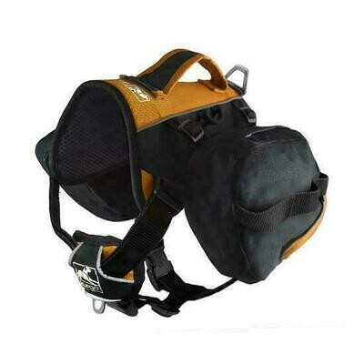 Kurgo Baxter Dog Backpack - Black/Orange - Baxter
