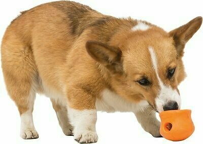 West Paw Zogoflex Toppl Dog Toy - Tangerine (Small)