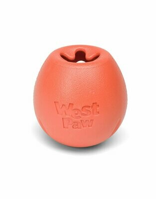 West Paw Zogoflex Tux Dispensing Dog Chew Toy Size Small(Tangerine