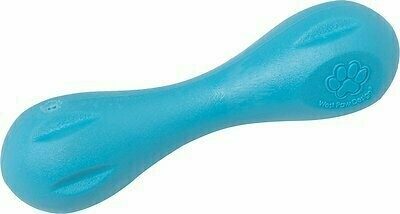West Paw Zogoflex Hurley Dog Toy - Aqua Blue - Mini