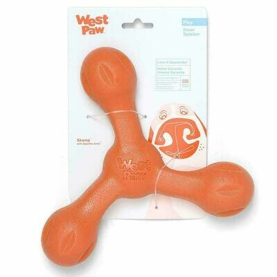 West Paw Skamp Fetch Dog Toy - Orange