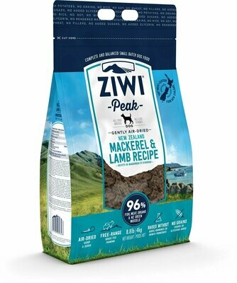 ZiwiPeak Mackerel &amp; Lamb Grain-Free Air-Dried Dog Food 2.2 Pound