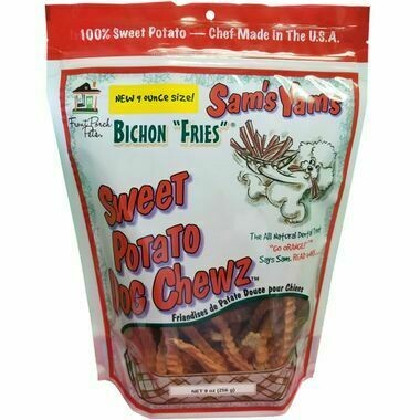 Sam&#39;s Yams Bichon Sweet Potato Fries Dog Treats 9 oz