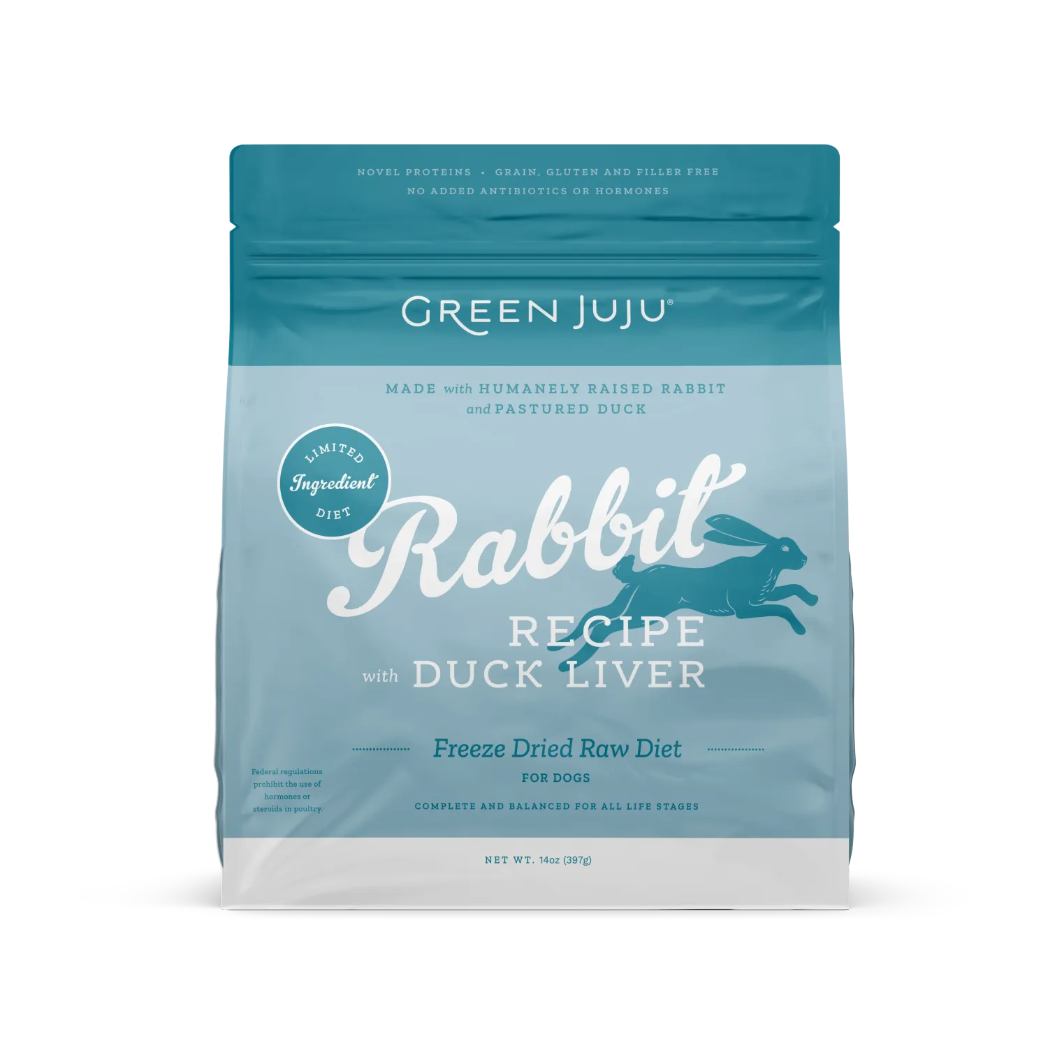 Green Juju Dog FD Rabbit 14 oz