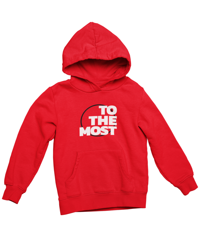 ToTheMost... Unisex Pullover Hoodie - &quot;Big Circle&quot; CHERRY