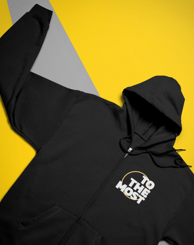 ToTheMost... Unisex Zip-up Hoodie - &quot;Big Circle&quot;