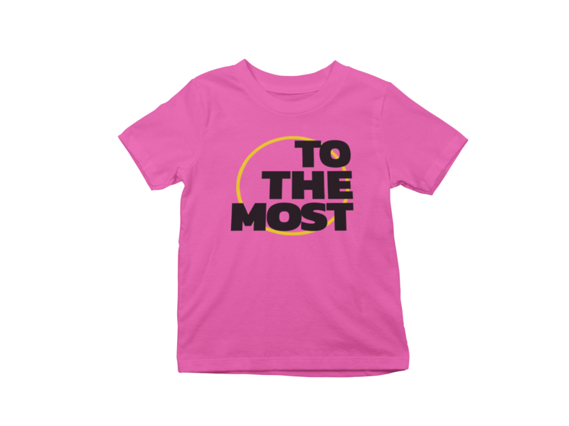 ToTheMost... &quot;Big Circle&quot; Unisex Children&#39;s T-Shirt PINK