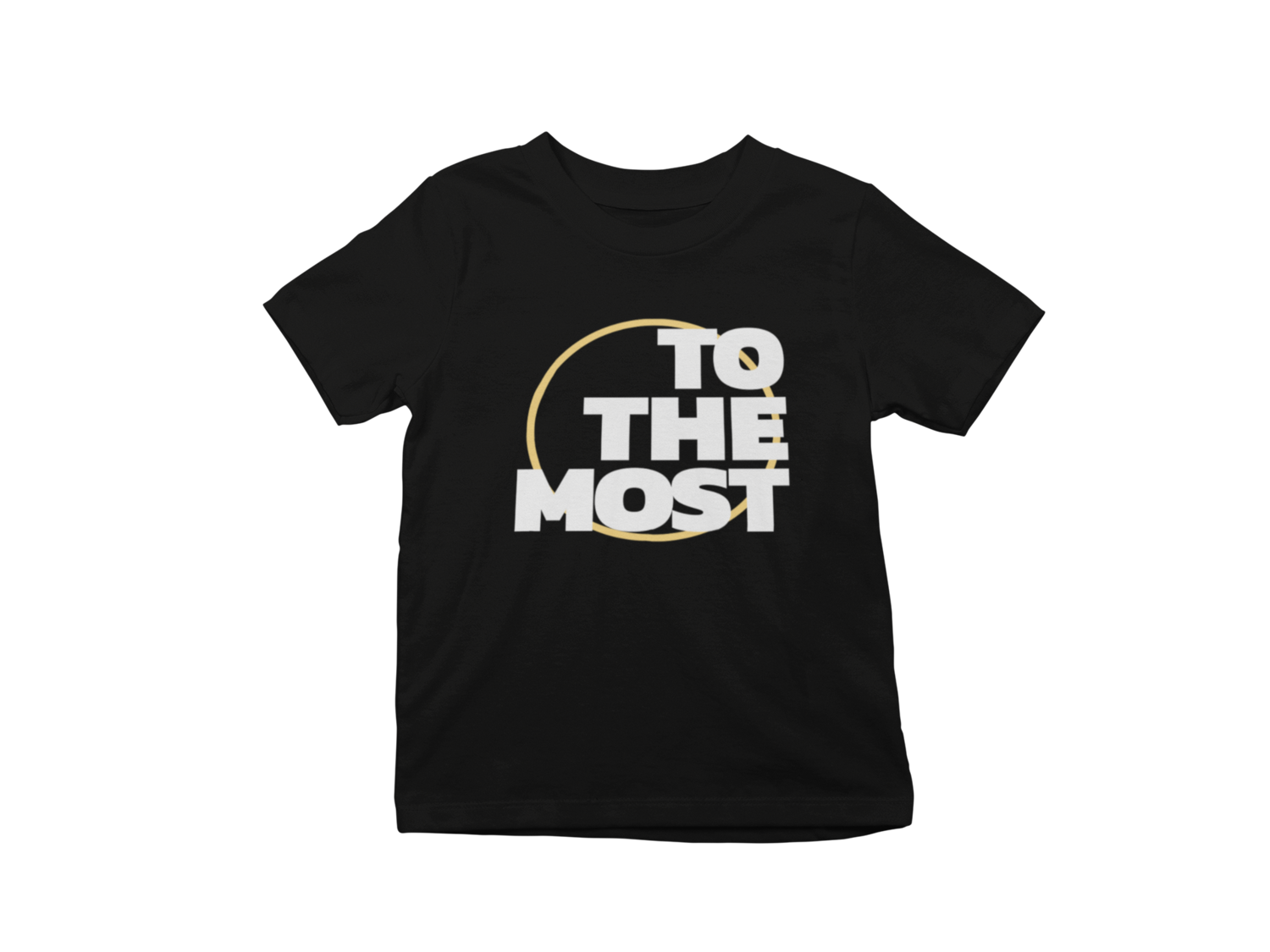 ToTheMost... &quot;Big Circle&quot; Unisex Children&#39;s T-Shirt BLACK