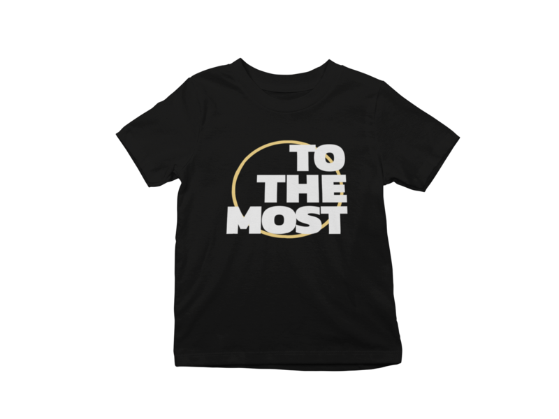 ToTheMost... &quot;Big Circle&quot; Unisex Children&#39;s T-Shirt BLACK