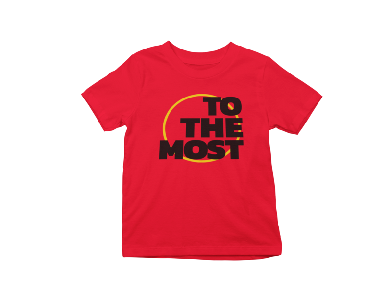 ToTheMost... &quot;Big Circle&quot; Unisex Children&#39;s T-Shirt RED