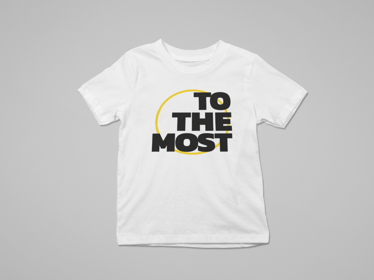 ToTheMost... &quot;Big Circle&quot; Unisex Children&#39;s T-Shirt WHITE
