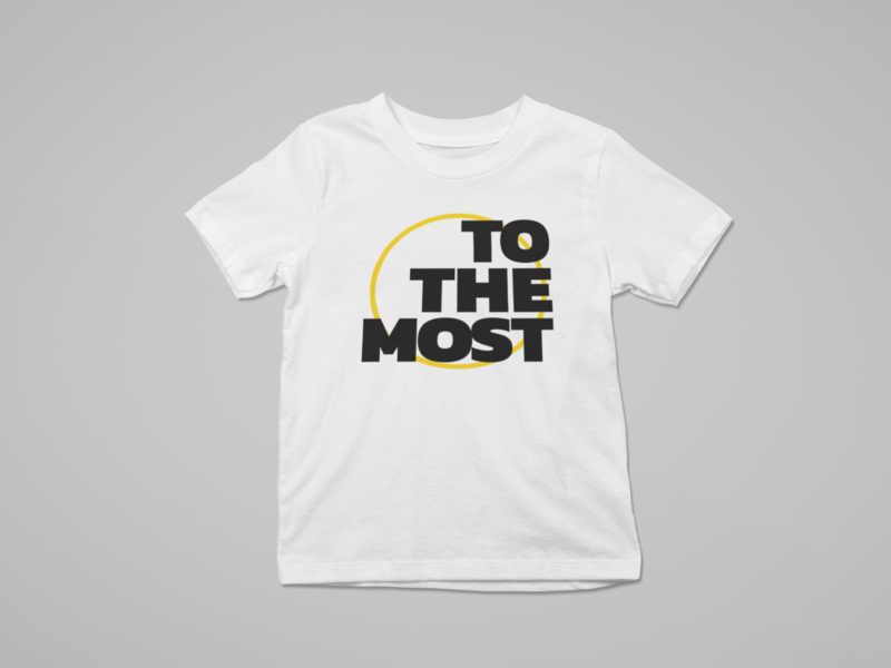 ToTheMost... &quot;Big Circle&quot; Unisex Children&#39;s T-Shirt WHITE