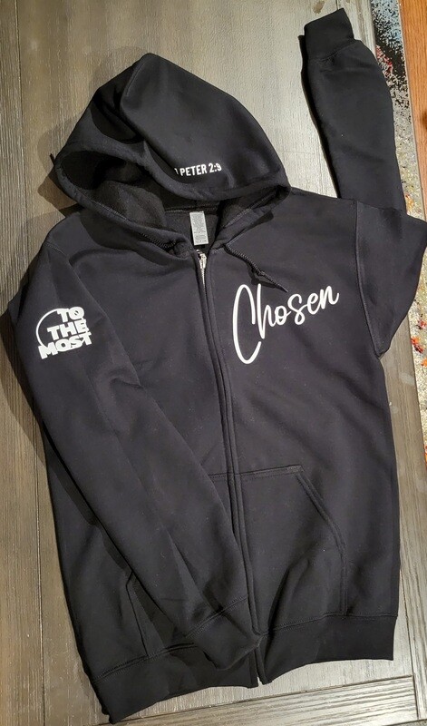 ToTheMost... Unisex Zip-up Hoodie - &quot;CHOSEN&quot;