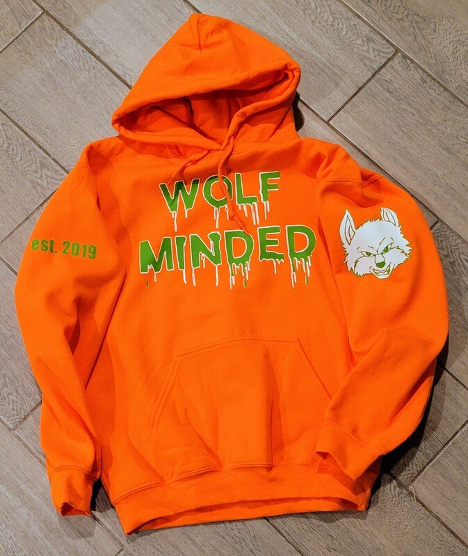 Wolf Minded Pullover Hoodie &quot;PATCH ON SLEEVE&quot;