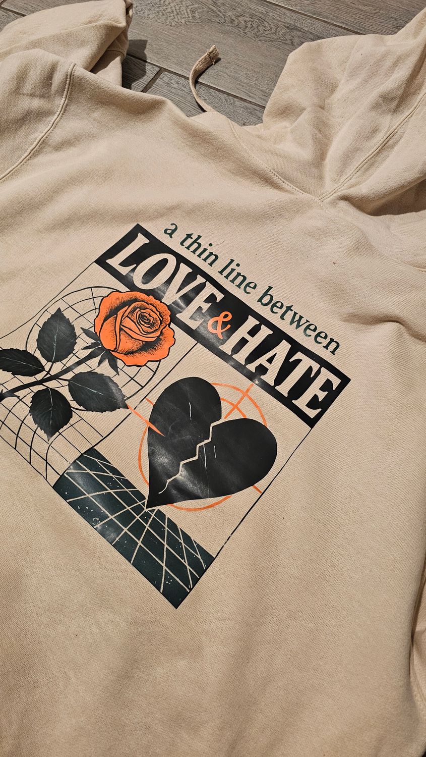 ToTheMost... "Love Hate 2025" Pullover Hoodie