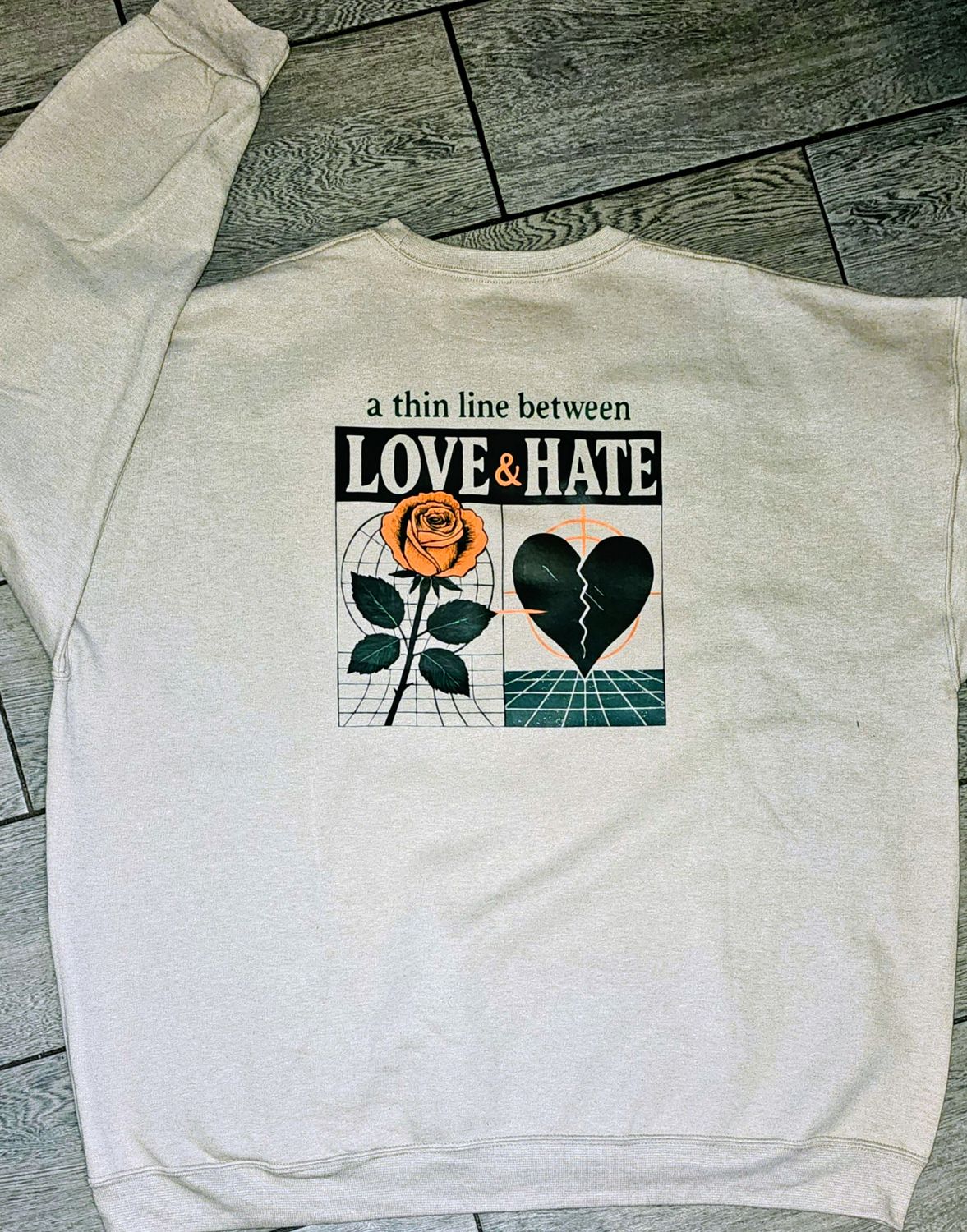 ToTheMost... "Love Hate 2025" Crewneck Sweatshirt