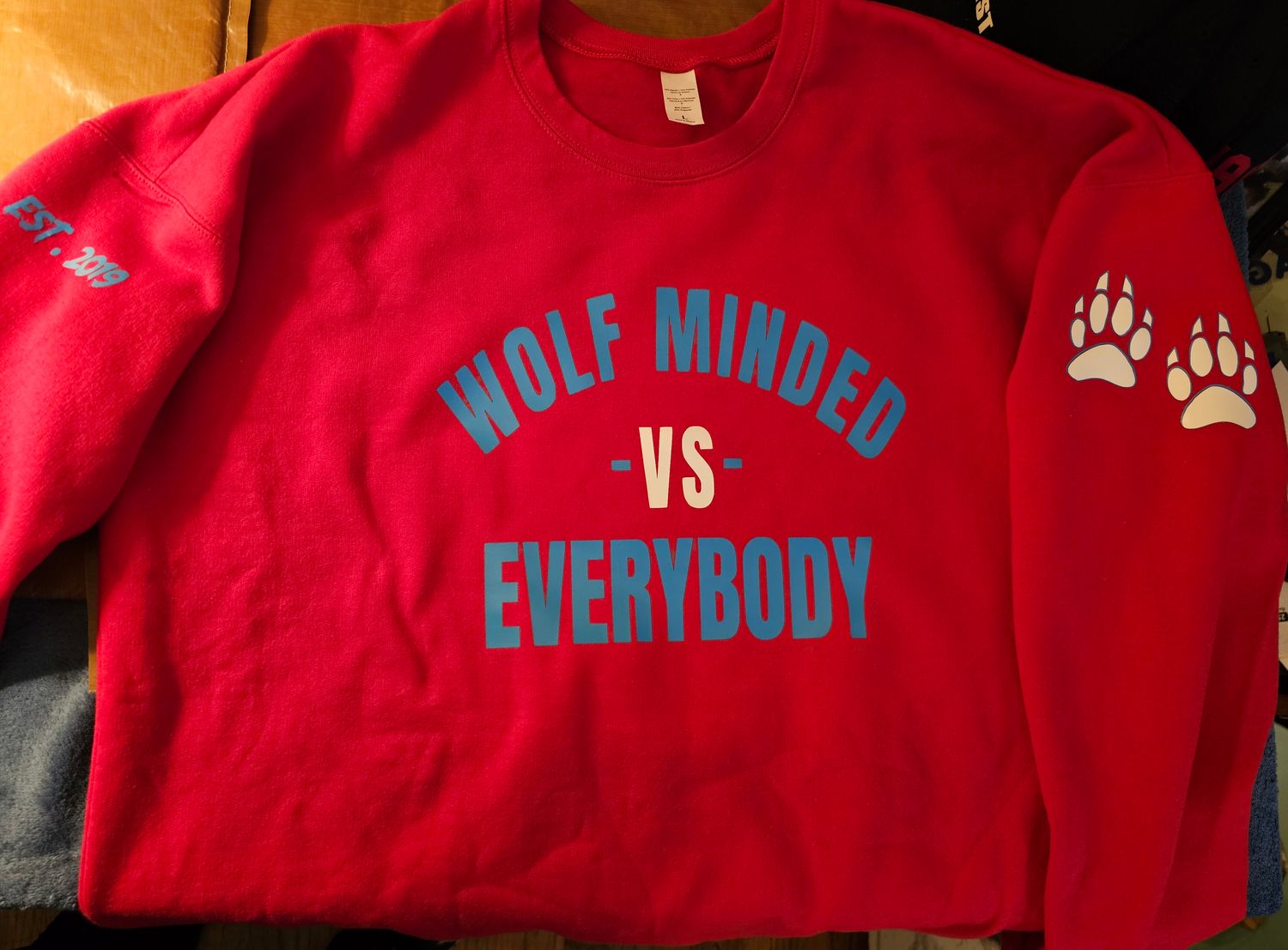 Wolf Minded Crewneck Sweatshirt "vs EVERYBODY"