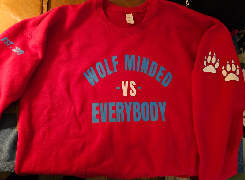 Wolf Minded Crewneck Sweatshirt "vs EVERYBODY"