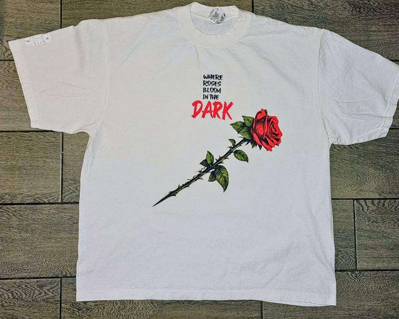 "Where Roses Bloom in the Dark" Premium Cotton Tee