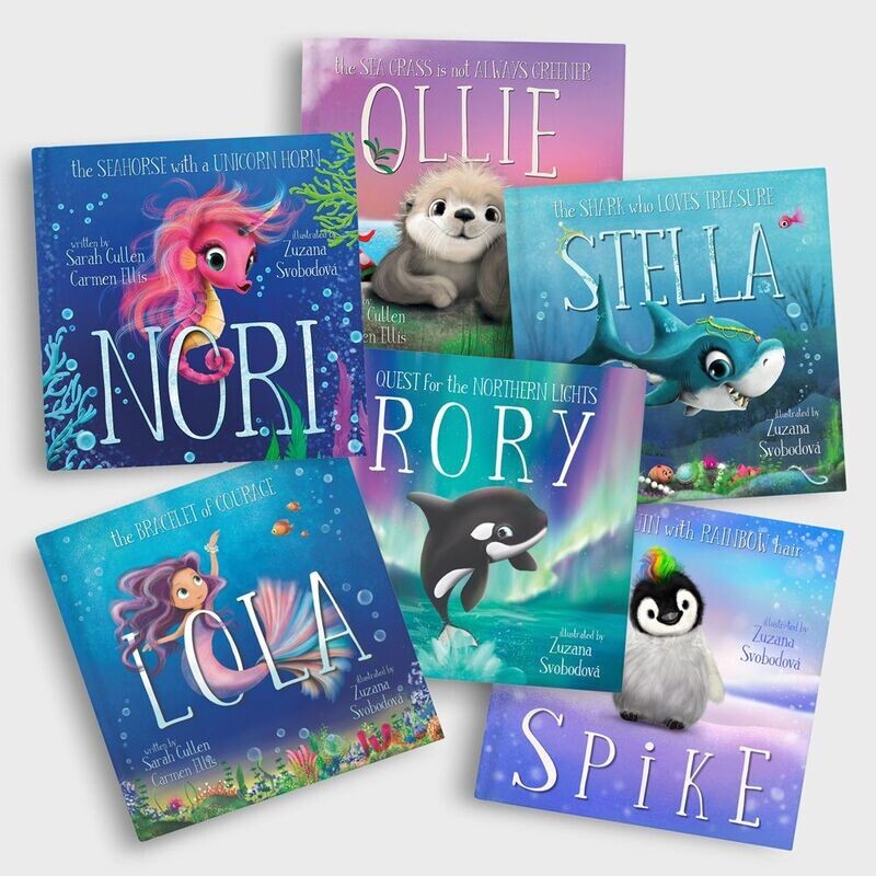 HARPER, LOLA, NORI, OLLIE, RORY, SNOWY, SPIKE & STELLA (6 Pack Hard Cover Set)