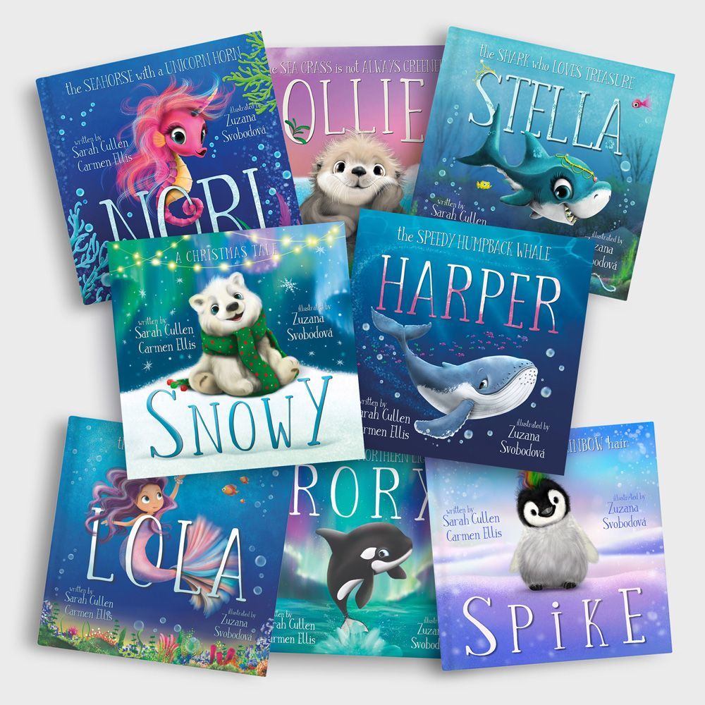 HARPER, LOLA, NORI, OLLIE, RORY, SHELDON, SNOWY, SPIKE & STELLA (8 Pack Hard Cover Set)