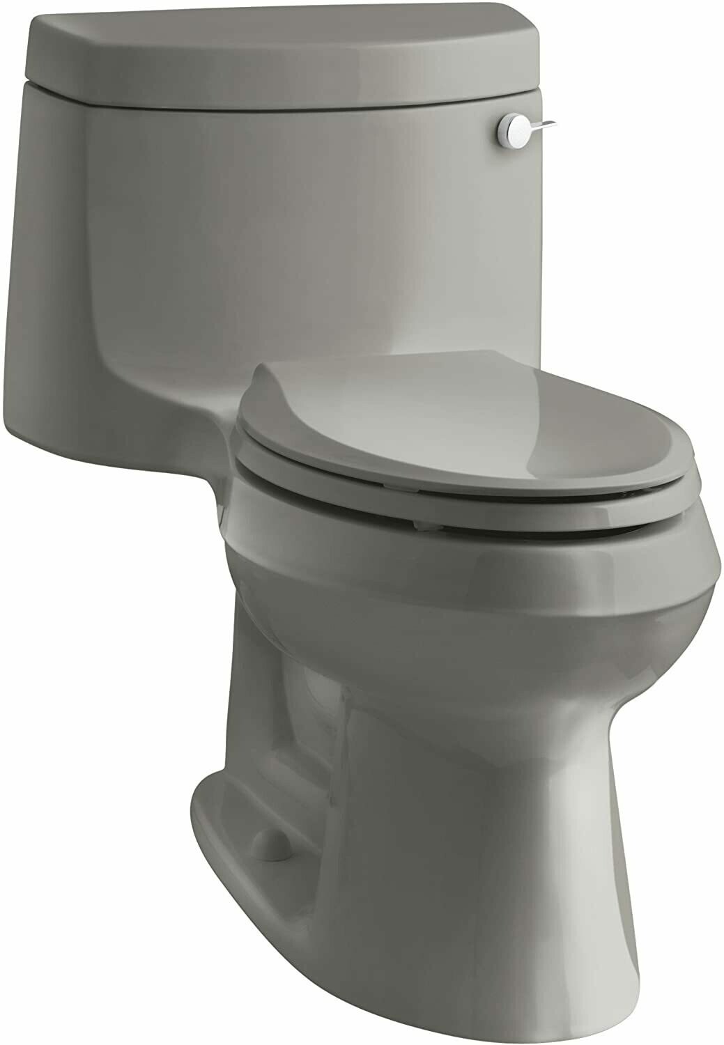 KOHLER K-3828-RA-96   Cimarron Comfort Height One-Piece Elongated 1.28 GPF Toilet with Aqua Piston Flush Technology and Right-Hand Trip Lever Biscuit 